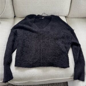 Free People Cozy Black Women's Sweater